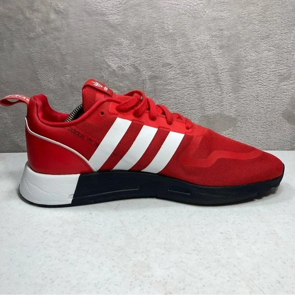 Adidas Multix Logo Print Vivid Red White Black Shoes GZ3534 Men's Sz 11.5